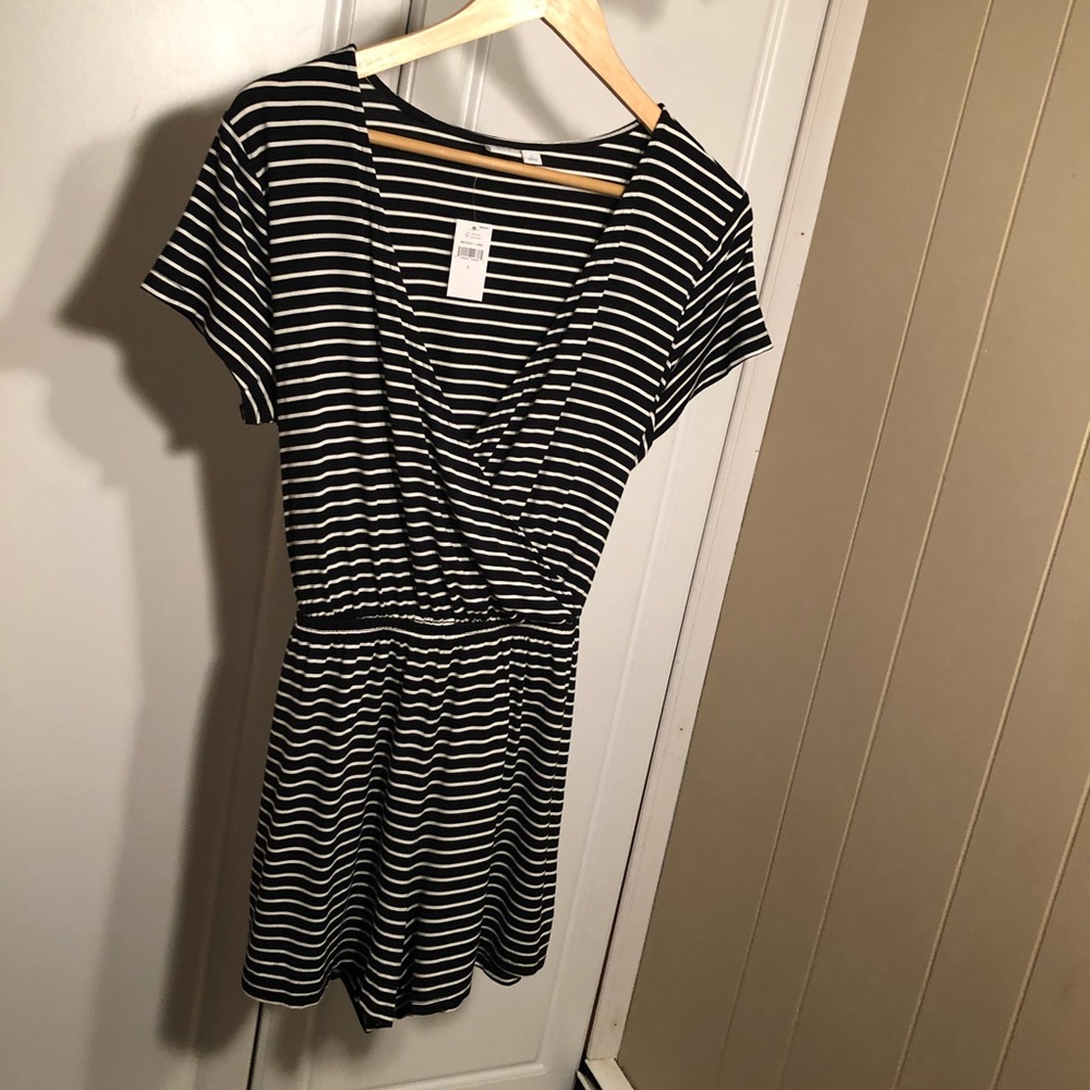 Gap Black and White Romper